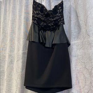 Foreign Exchange Halter Black Dress
